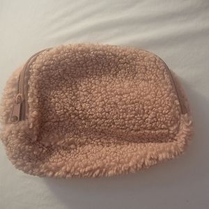 Pink fur Fanny pack